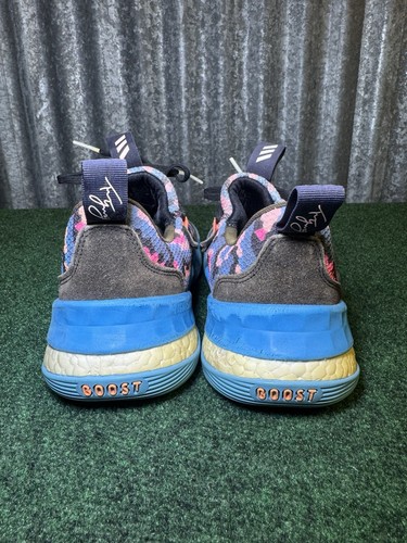 Adidas Trae Young 1 Shoes Mens 8.5 Pixel Sky Blue Basketball Athletic GY0289 - Picture 3 of 11