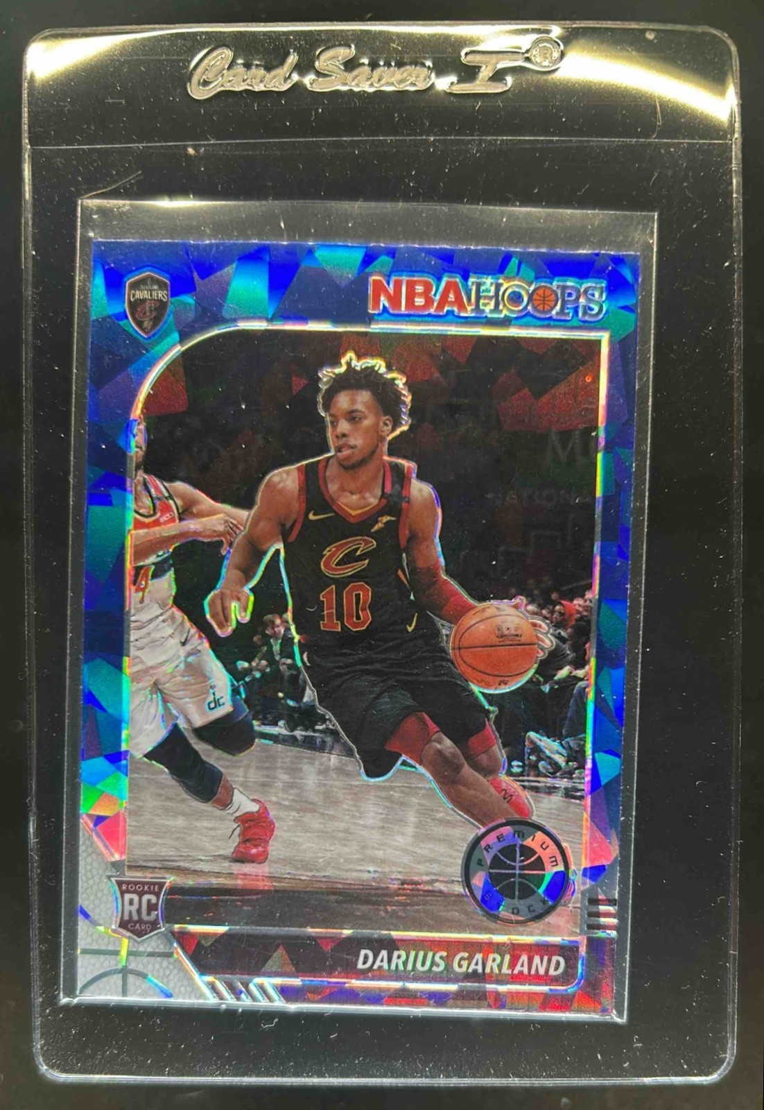 2019-20 Hoops Premium Stock Darius Garland RC Prizm Blue Cracked Ice #251