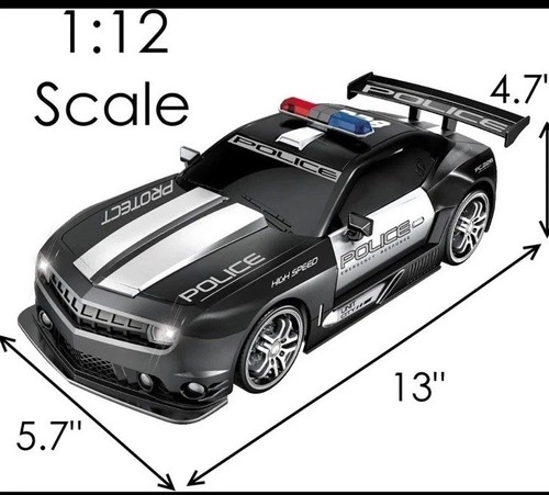 Remote Control Drift Police Car 1:12 Scale 2.4GHz Haktoys HAK255 NEW SEALED - Picture 9 of 9