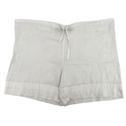 DKNY Jeans Linen Shorts Size Large (RUNS BIG 46W) White NWT Vintage Oversized