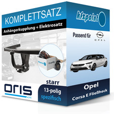 ORIS Anhängekupplung starr und E-Satz 13polig für Opel Corsa E Fließheck 14- neu
