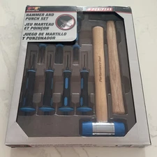 Performance Tool Hammer & Punch Set 9 Pc. Tool Set Metal Working M7047