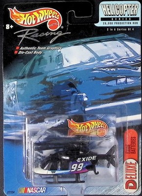 Hot Wheels NASCAR Exide Batteries Helicopter Die-Cast 1:64 Race
