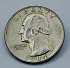 1964-D 90% Silver Washington Quarter US Mint Denver