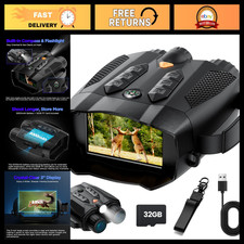 4K Night Vision Goggles for Adults - Tactical Binoculars with Camera, Infrared H