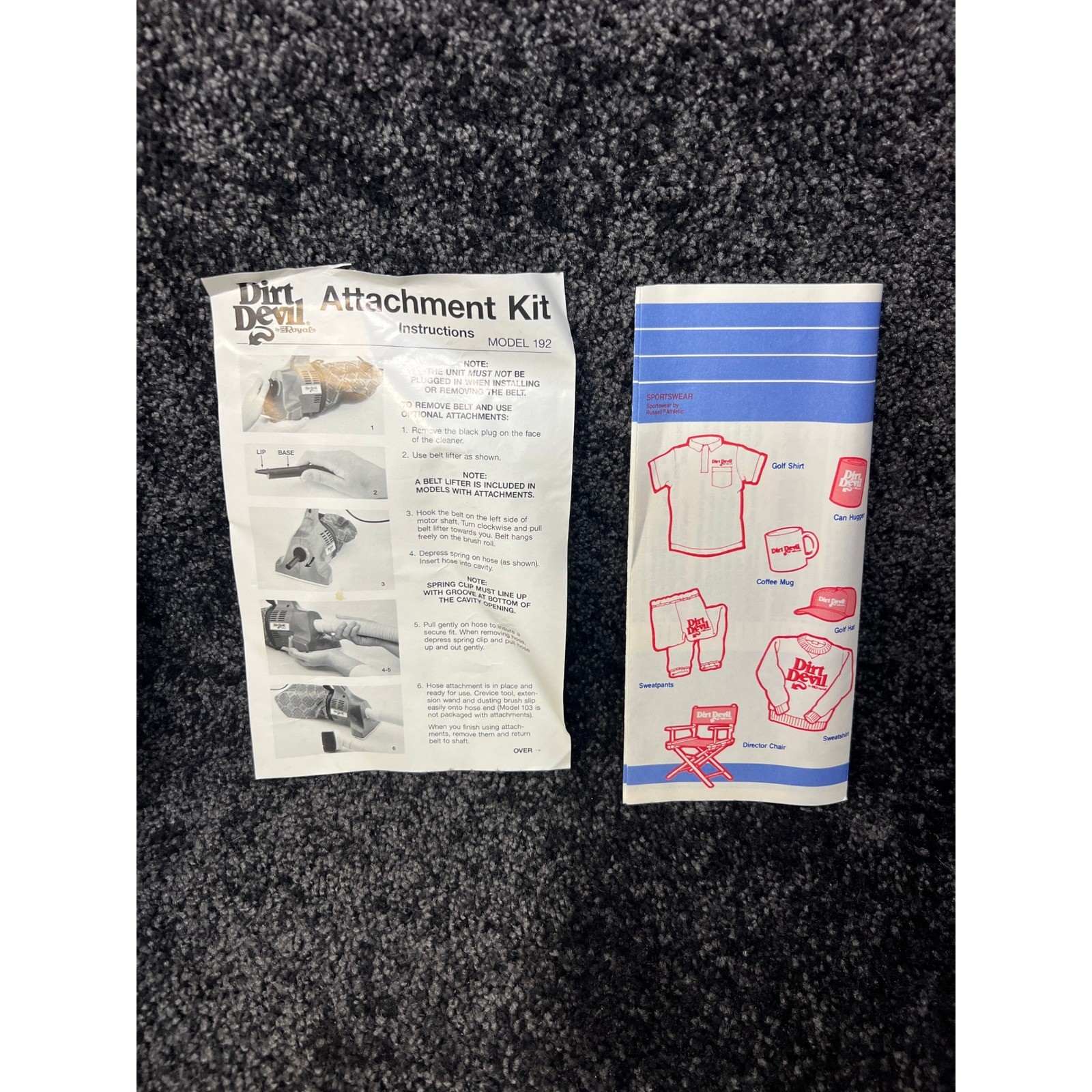 Vintage New Open Box Dirt Devil Model 192 Vacuum Kit - Fits All Royal Hand Vacs