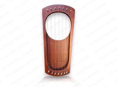 7 String Rosewood Pentatonic Lyre Harp   Premium Quality Handmade Lyre Harp,bag