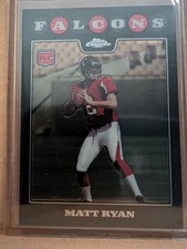 MATT RYAN ROOKIE CARD Football Atlanta Falcons Topps Chrome RC. rookie card picture