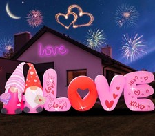 12FT Valentine Inflatables Outdoor Decorations-Love Valentines Day Inflatable Gn