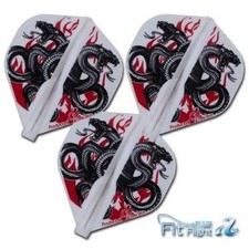 COSMO DARTS FIT FLIGHT AIR STANDARD PRINTED SERIES SNAKES OF FIRE  SET OF 3 