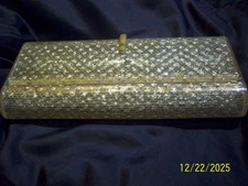 Vintage Wilardy Originals Stardust Lucite Clutch