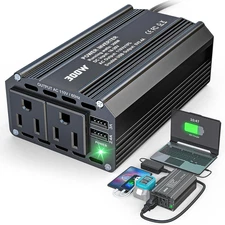 300W Power Inverter DC 18V to AC 110V for Makita:  Battery Inverter Charger Adap