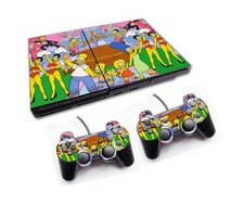 Simpsons Vinyl cover wrap for ps2 slim series Sticker Skin