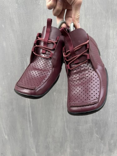 Vintage Prada Perforated Leather Shoes Size 37 Made in Italy - Picture 8 of 17