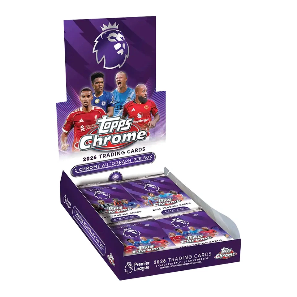 Topps Chrome Premier League 2026 - Tin Box