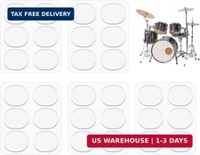 Drum Dampeners Gel Pads - Clear Silicone Drum Mute Pads for Snare, Toms  Cymbal