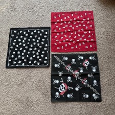 New Pirate Skeleton Theme Bandana, Face Mask, Scarf 3 21x21