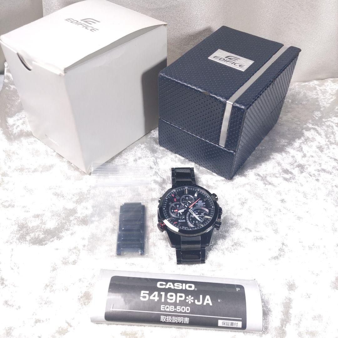 Casio Edifice EQB 500 Solar Bluetooth Wristwatch 48mm with box wrist 18cm image 2