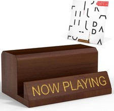 Wooden Vinyl Record Stand for Display  Storage  Now Playing Record Holder