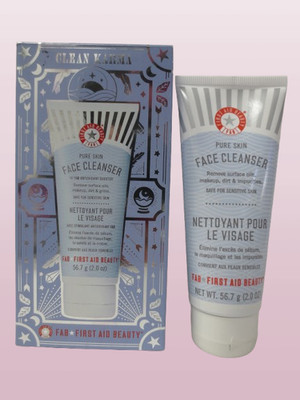 FIRST AID BEAUTY GLEAN KARMA PURE SKIN FACE CLEANSER ANTIOXIDANT BOOSTER 2 OZ