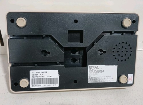 Cetis 29009 Pojedyncza linia Retro Telefon ścienny Popiół - Zdjęcie 7 z 16