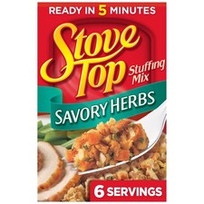 Stove Top Stuffing Mix, Savory Herbs, 6 oz Box 6 Ounce (Pack of 1), B00NAXUB3U