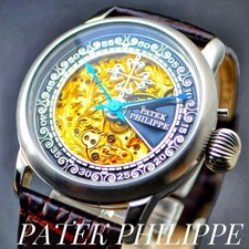 Orologio da tasca Patek Philippe scheletro carica manuale 48 mm movimento