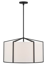 Carlyn 6-Light Pendant in Black