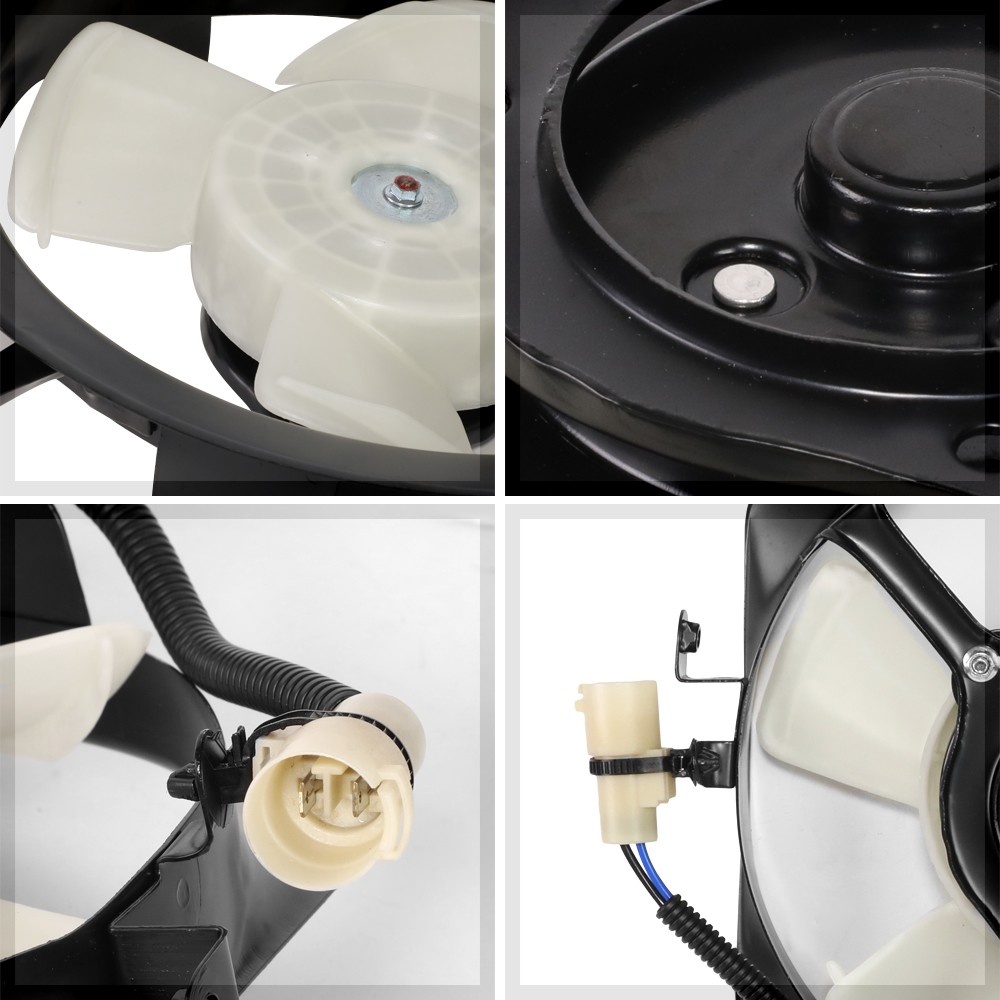 Fits 1988-1991 Honda Civic/CRX 1.5/1.6L A/C Condenser Fan Assembly Factory Style