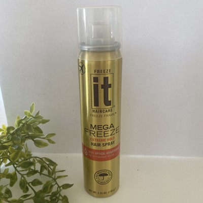 Freeze It Extreme Hold Hair Spray Mega Freeze 2.25oz Travel Size