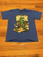 Vintage Y2K The Incredible Hulk Marvel T-shirt, Youth Medium, Mad Engine 2003