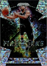 2018-19 Panini Prizm Fireworks Prizms Fast Break #1 Dennis Smith Jr. - BSK