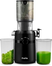 Fretta Cold Press Juicer Machines, Self-Feeding juicer with 108mm&1.0L Feeding 
