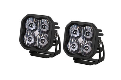 SS3 Sport With Amber Back Light White SAE Driving Standard Pair Diode Dynamics