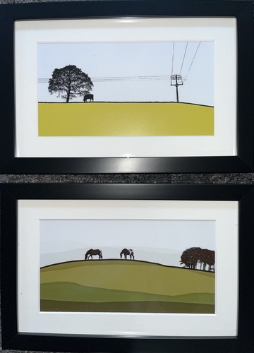John Lewis Jacky Al-Samarraie set of 4 framed art prints New RRP £140