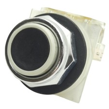 Schneider Electric 9001KR1BH13 Black Push Button ø30mm, 1NO+1NC, 600VAC 10A