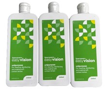 3 x Specsavers EASY VISION unipurpose CONTACT LENS SOLUTION 3 x 240ml Brand New