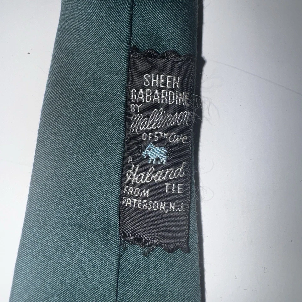 Gabardina Haband Tie Sheen de colección de Mallinson 5th Ave patrón de piña años 50 Foto 4 de 4