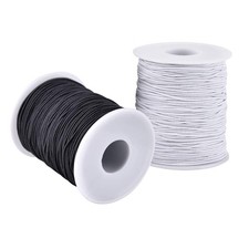 Elastic String for Bracelets 1mm Sturdy Stretchy Elastic Cord for Jewelry Making
