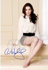 Anne Hathaway 2008 Get Smart Signed ️‍🔥 8.5 x 11 Glossy Photo 📷