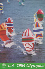 1984 Los Angeles CA Olympics Yachting California Official postcard RK1