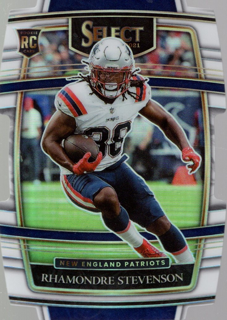 2021 Select Prizm White Die Cut #75 Rhamondre Stevenson /99 - FB