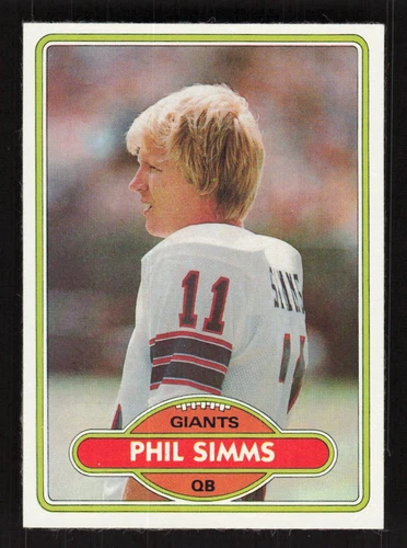 1980 Topps #225 Phil Simms Rookie New York Giants