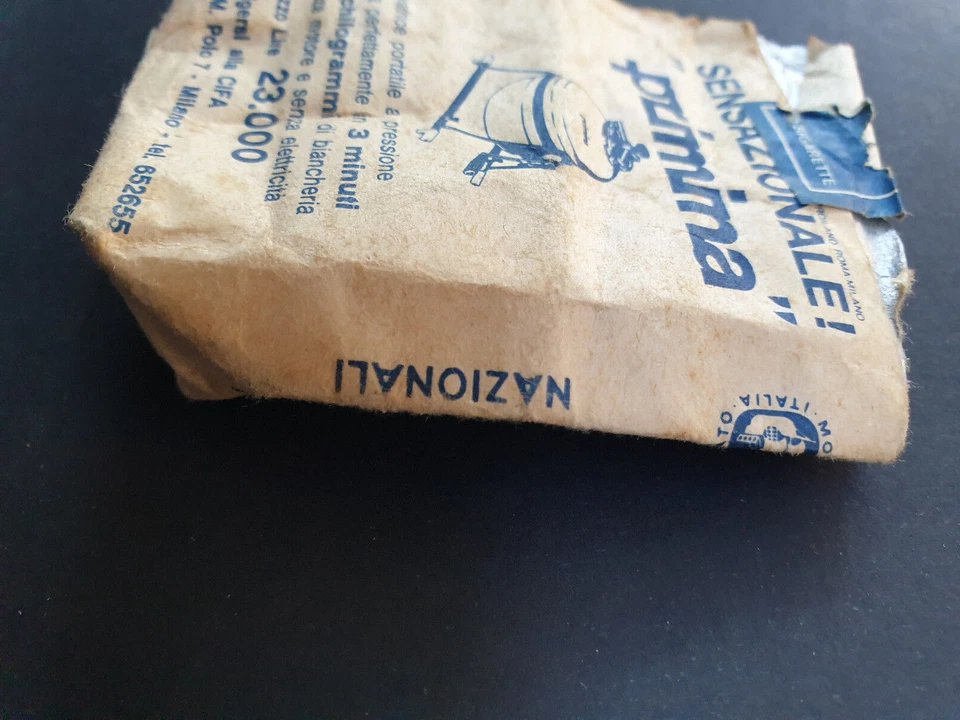 RARISSIMO PACCHETTO SIGARETTE NAZIONALI ITALIANE MORBIDE VUOTO VINTAGE ANNI 60 - Immagine 3 di 4
