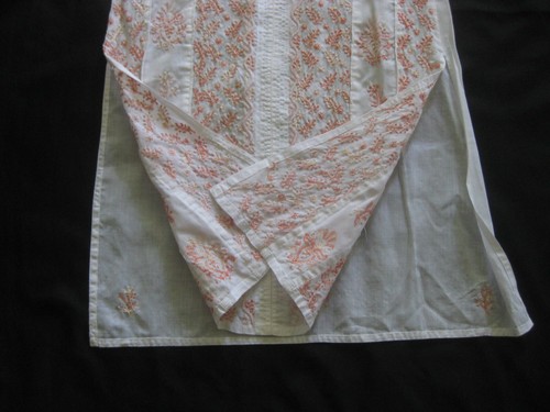 vintage CAFTAN Embroidered Semi Sheer KAFTAN Tunic - Picture 12 of 12