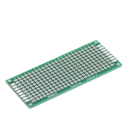 1X 3x7 cm 30mmx70mm Double Side Prototype PCB Tinned Universal Breadboard BBCA - Picture 1 of 3