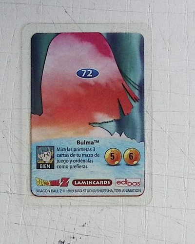 DRAGON BALL EDIBAS LAMINCARDS SERIE 1 ROJA N 72 - Imagen 2 de 2