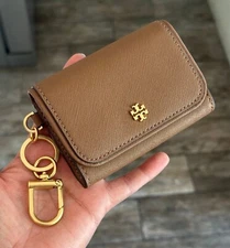 New tory Burch Emerson cardholder keychain wallet