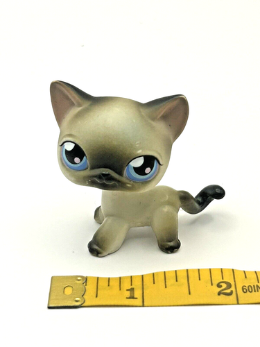 Gatito Siamés Ojos Azules Pelo Corto Gato Littlest Pet Shop LPS #5 - Imagen 4 de 15