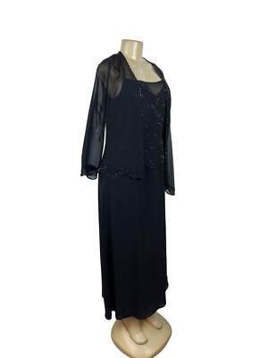 sheer jacket for evening dress Embellished Sheer Jacket in Black